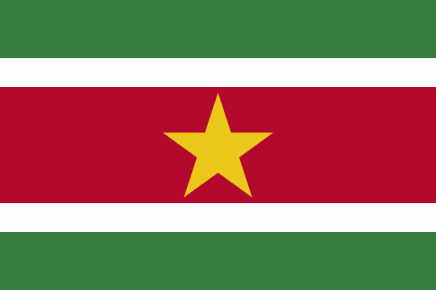 Vlag Suriname - 100x150cm Spun-Poly